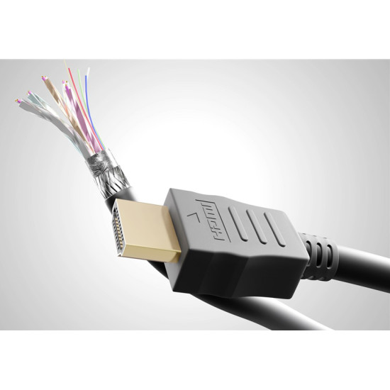 GOOBAY καλώδιο HDMI 60619 με Ethernet, 4K/60Hz, 18 Gbps, 0.5m, μαύρο