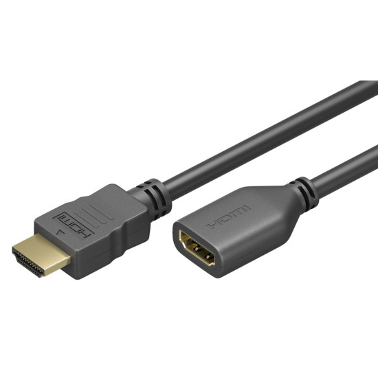 GOOBAY καλώδιο προέκτασης HDMI 61310 Ethernet, 4K/60Hz 18Gbps, 3m, μαύρο