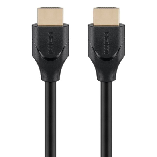 GOOBAY καλώδιο HDMI 2.1 61637, Ethernet ARC 8K/60Hz 48 Gbps, 0.5m, μαύρο