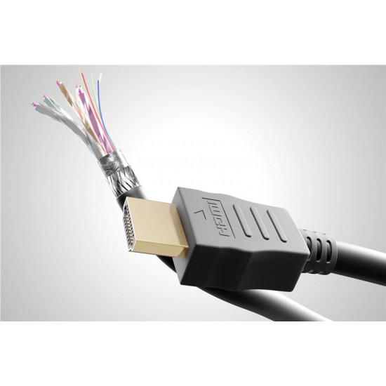 GOOBAY καλώδιο HDMI 2.1 61639, Ethernet ARC 8K/60Hz 48 Gbps, 1.5m, μαύρο