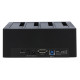 DELOCK docking station 64063, clone function, 4x HDD/SSD 6Gb/s, μαύρο