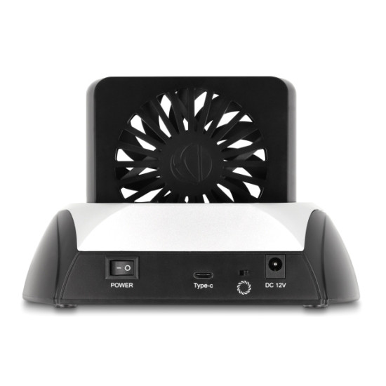 DELOCK docking station 64280 για M.2 NVMe/SATA SSD & HDD, 10Gbps, μαύρο