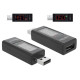 DELOCK αντάπτορας USB 65569 με οθόνη ένδειξης V/A, έως 5V/4A, μαύρος