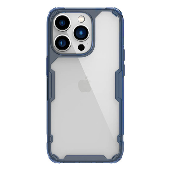 NILLKIN θήκη Nature Pro για Apple iPhone 14 Pro, μπλε & διάφανη