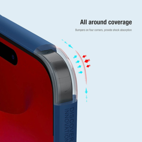 NILLKIN θήκη Super Frosted Shield Pro για iPhone 15 Pro, κόκκινη