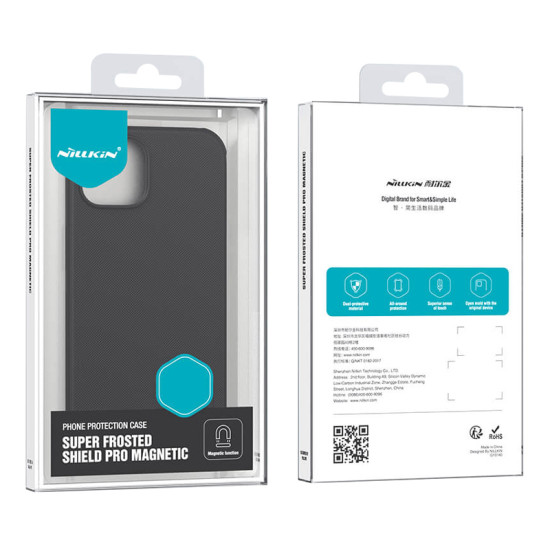 NILLKIN θήκη Super Frosted Shield Pro Magnetic για iPhone 15 Pro, μαύρη