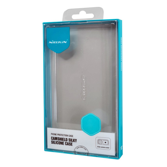 NILLKIN θήκη CamShield Silky Silicone για iPhone 15, μπλε