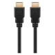 GOOBAY καλώδιο HDMI 69122 με Ethernet, 4K/30Hz, 10.2Gbps, 0.48m, μαύρο