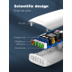 LDNIO σταθμός φόρτισης A6573C, USB-C/5x USB, 65W, PD/QC, λευκός