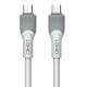 LDNIO καλώδιο USB-C σε USB-C LC602C, 100W PD, 2m, γκρι