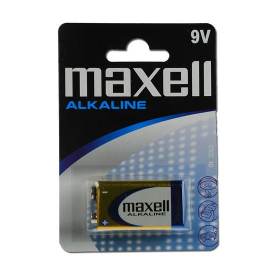 MAXELL αλκαλική μπαταρία 9V 6LR61M, 1τμχ