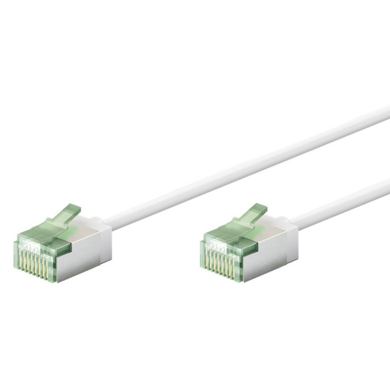 GOOBAY καλώδιο δικτύου 74359, CAT 8.1 U/FTP, slim, copper, 40Gbps, 0.50m, λευκό