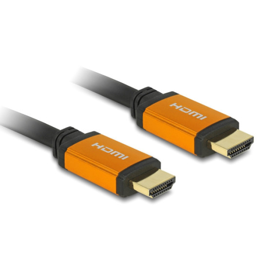 DELOCK καλώδιο HDMI 85726, 8K/60Hz, 48 Gbps, eARC, HDR, 0.50m, μαύρο