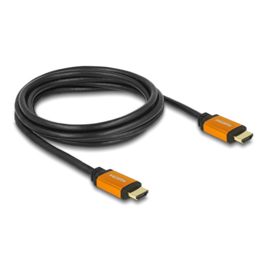 DELOCK καλώδιο HDMI 85729, 8K/60Hz, 48 Gbps, eARC, HDR, 2m, μαύρο