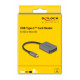 DELOCK card reader 91009 για SD & micro SD, USB-C, 5 Gbps, γκρι