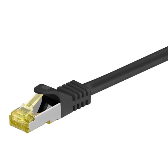 GOOBAY καλώδιο δικτύου 91590, CAT 7 S/FTP, 500 MHz, CU, 1m, μαύρο