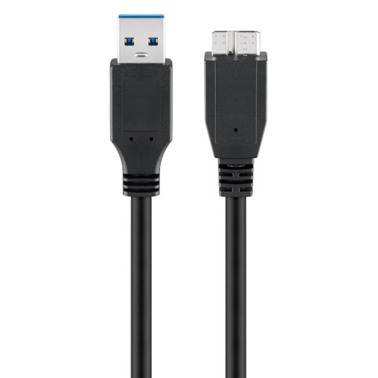 GOOBAY καλώδιο USB 3.0 σε USB 3.0 micro Τype B 95026, 1.8m, μαύρο