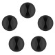 GOOBAY οργανωτές καλωδίων σιλικόνης 95040, 1 θέση, Φ7.8mm, μαύρο, 5τμχ