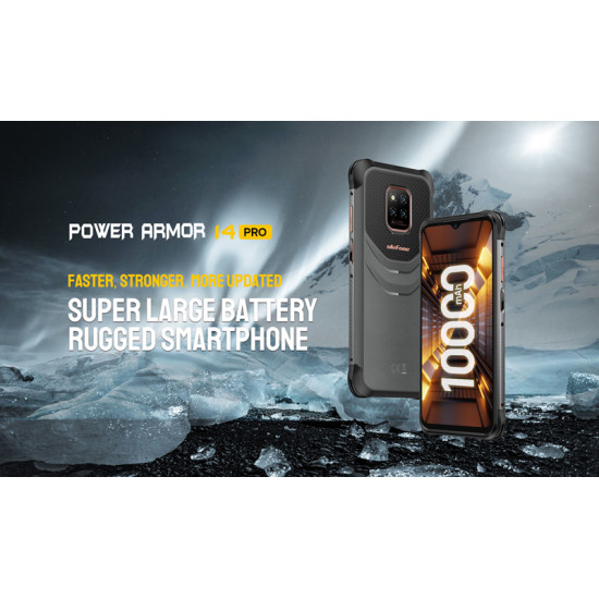 ULEFONE smartphone Power Armor 14 Pro, 6.52", 8/128GB, 10000mAh, μαύρο