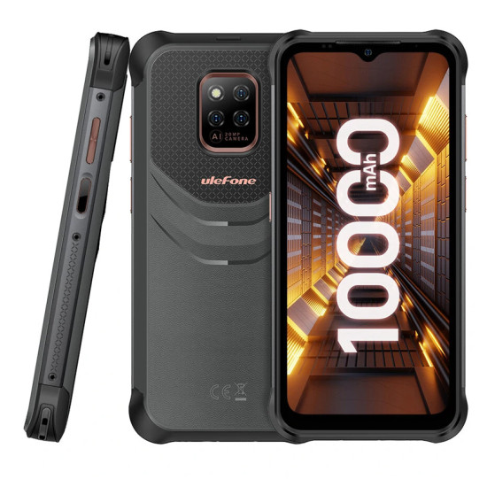 ULEFONE smartphone Power Armor 14 Pro, 6.52", 8/128GB, 10000mAh, μαύρο