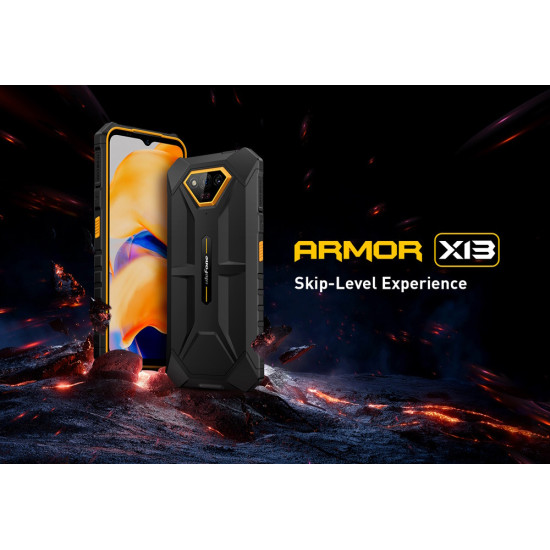 ULEFONE smartphone Armor X13, 6.52", 6GB, 64GB, 6320mAh, μαύρο