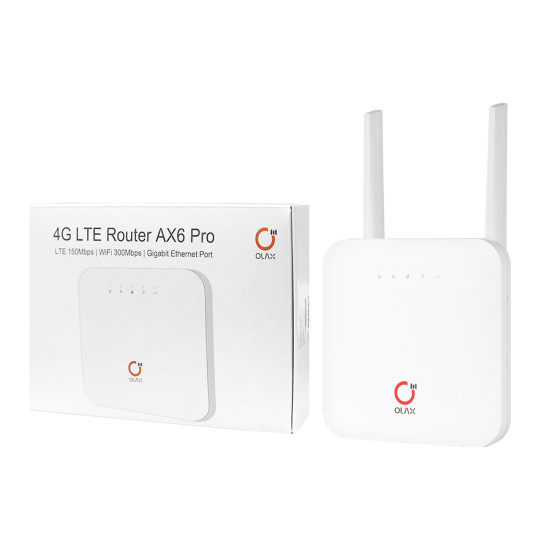 OLAX router AX6 Pro, 4G LTE, WiFi 300Mbps, 4000mAh