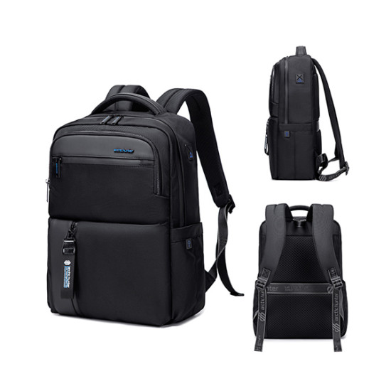 ARCTIC HUNTER τσάντα πλάτης B00477 με θήκη laptop 15.6", μαύρη