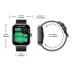 ZEBLAZE smartwatch Beyond 3 Plus, heart rate, 1.78" AMOLED, GPS, 3 ATM, μαύρο