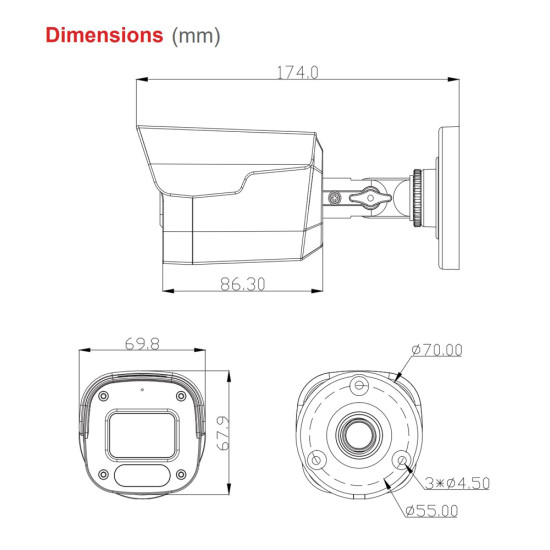 LONGSE υβριδική κάμερα BPSCTHC200FPE, 2.8mm, 5MP, AOC, IP66, IR έως 25m