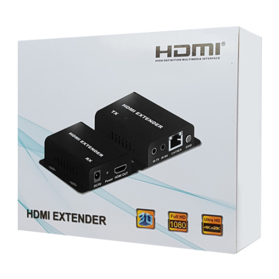 POWERTECH HDMI video extender CAB-H114 μέσω καλωδίου RJ45, 1080p, 60m