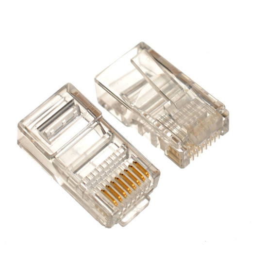 POWERTECH βύσμα RJ45 Cat 5e CAB-N087, 8p8cs , no metal, 50τμχ