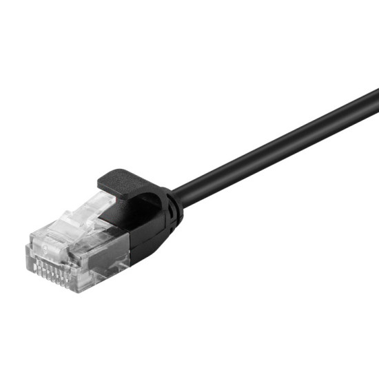 POWERTECH καλώδιο δικτύου CAB-N304, Cat 6 U/UTP, slim, copper, 2m, μαύρο