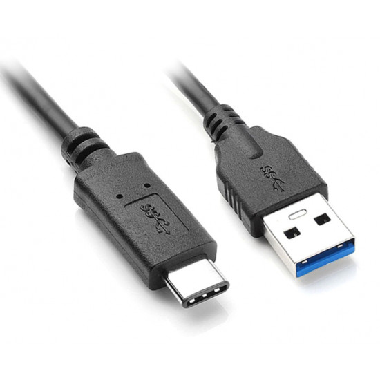 POWERTECH καλώδιο USB 3.0 σε USB-C CAB-UC002, 2m, μαύρο