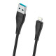CELEBRAT καλώδιο Lightning σε USB CB-18I, 15W 2.4A, 480Mbps, 1m, μαύρο
