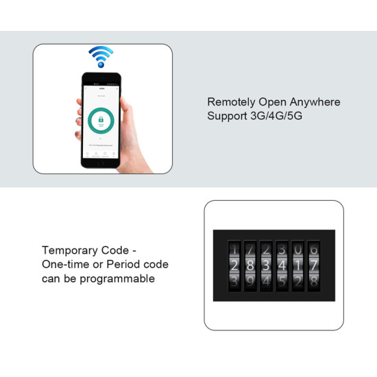 SECUKEY πληκτρολόγιο πρόσβασης CH3-WIFI-EM+MF με κωδικό & κάρτα, Wi-Fi