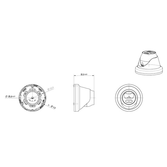 LONGSE IP κάμερα CMSCKL800, 2.8mm, 8MP, 1/2.8" Sony, αδιάβροχη IP67, PoE