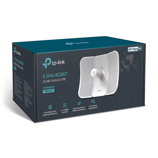 TP-LINK 23dBi outdoor CPE CPE710, AC 867Mbps 5GHz, Ver. 1.0