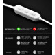 YISON bluetooth earphones E13-WH με μαγνήτη, 10mm, BT 5.0, λευκά