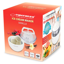 ESPERANZA παγωτομηχανή Vanilla EKI001, 0.6L, λευκή