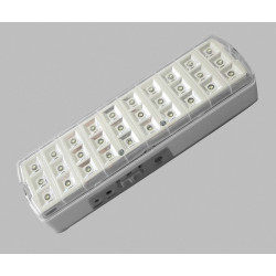 POWERTECH LED φωτιστικό εκτάκτου ανάγκης EMEL-0001, 1800mah, λευκό