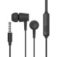CELEBRAT earphones με μικρόφωνο G13, 3.5mm σύνδεση, Φ10mm, 1.2m, μαύρο