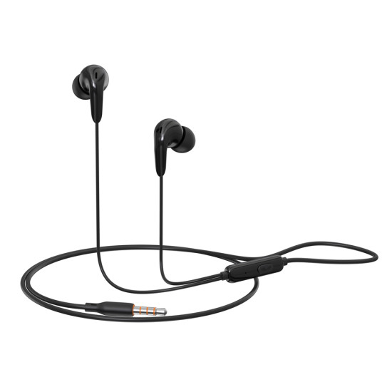 CELEBRAT earphones με μικρόφωνο G26, 3.5mm σύνδεση, Φ10mm, 1.2m, μαύρα