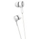 USAMS earphones με μικρόφωνο EP-12, 3.5mm σύνδεση, Φ10mm, 1.2m, λευκά