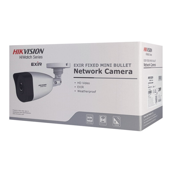HIKVISION HIWATCH IP κάμερα HWI-B140H, 2.8mm, 4MP, Η.265, IP67, PoE