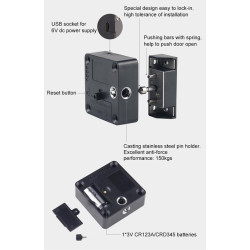 KERONG ηλεκτροπύρος KR-S61F, με RFID reader, μαύρος