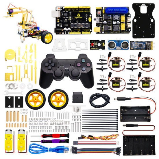 KEYESTUDIO 4DOF mechanical robot arm car kit KS0520, για Arduino