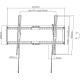 BRATECK Επιτοίχια βάση LP72-46T, για οθόνη 37"-80", έως 75kg