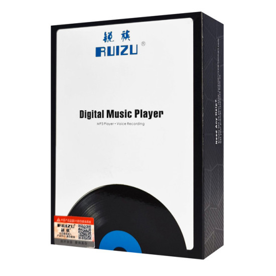 RUIZU MP3 player M20 με οθόνη αφής 2.8", 16GB, ελληνικό μενού, μαύρο