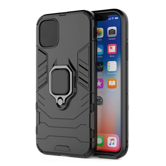 POWERTECH Θήκη Ring Armor MOB-1747 για iPhone 14 Plus, μαύρη