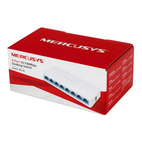 MERCUSYS Desktop Switch MS108, 8x 10/100 Mbps, Ver. 2